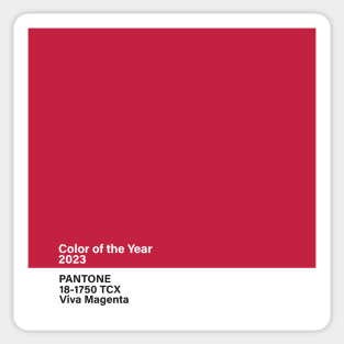 Pantone 18-1750 TCX Viva Magenta , color of the year 2023 Sticker